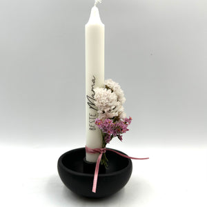 Kerze mit Kerzenhalter „Mama“