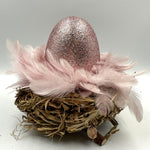 Lade das Bild in den Galerie-Viewer, Osterset „Ei im Nest “ - rosa
