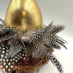 Lade das Bild in den Galerie-Viewer, Osterset „Ei im Nest “ - gold
