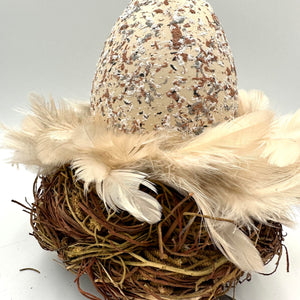 Osterset „Ei im Nest “ - beige