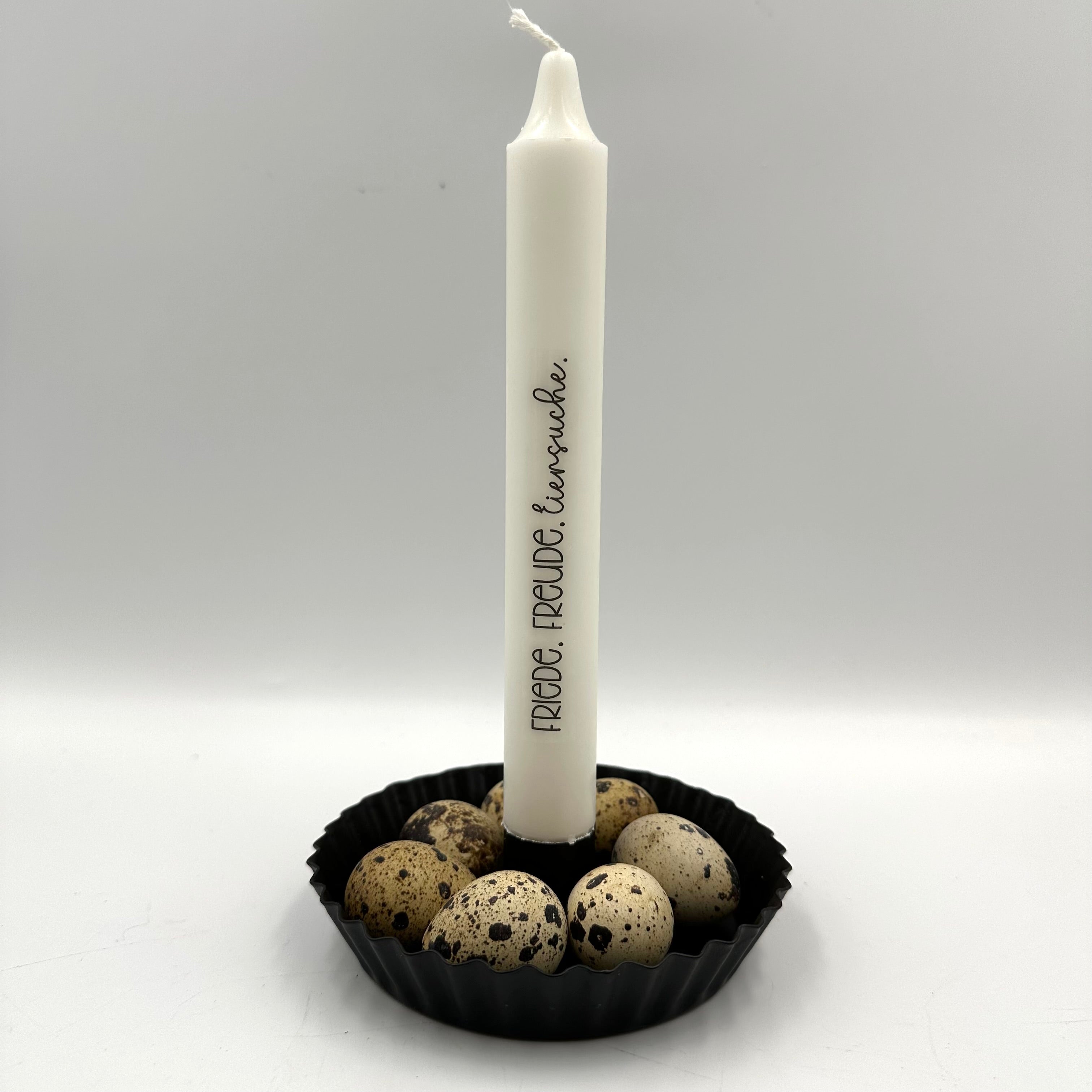 Kerze mit Kerzenhalter „Eiersuche“