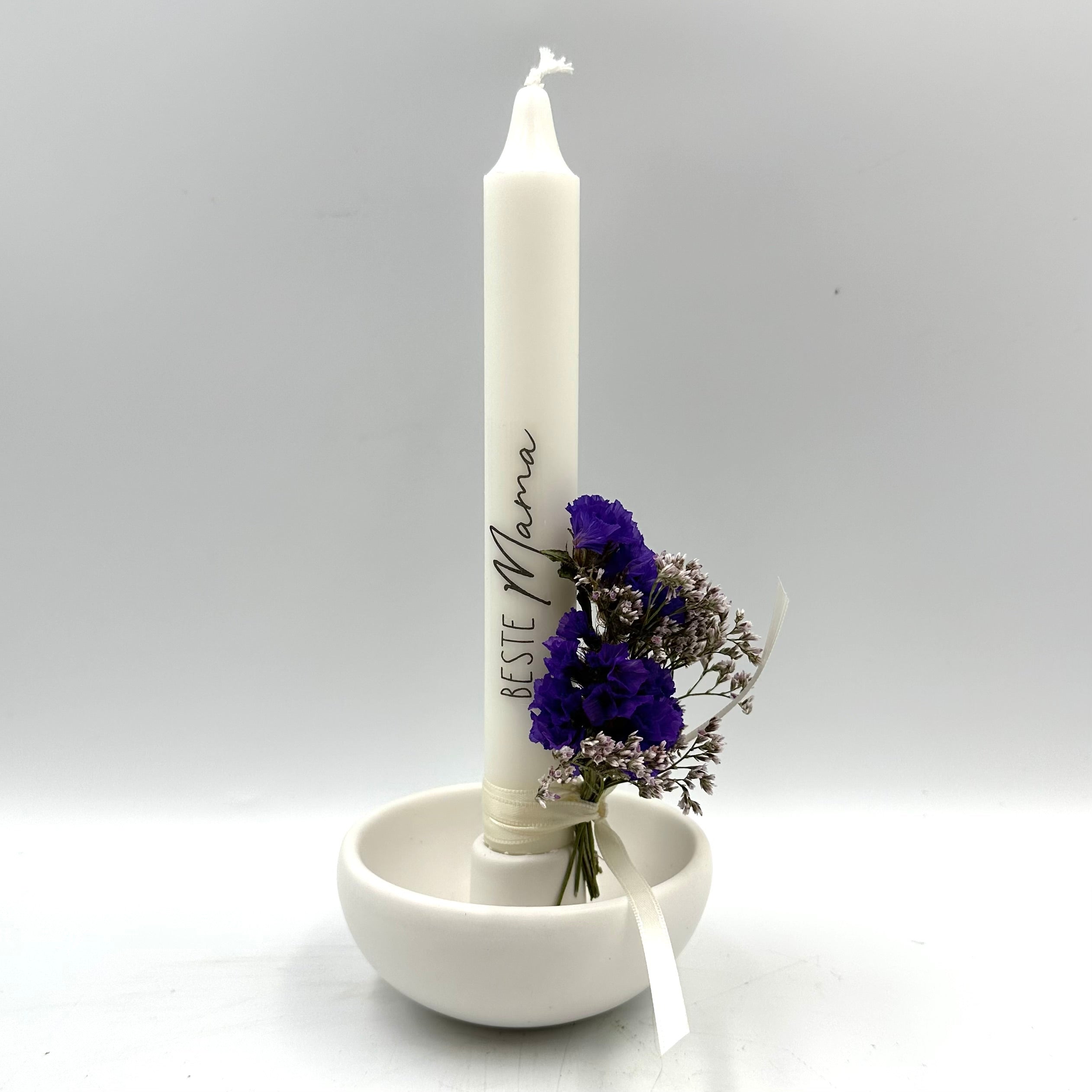 Kerze mit Kerzenhalter „Beste Mama“