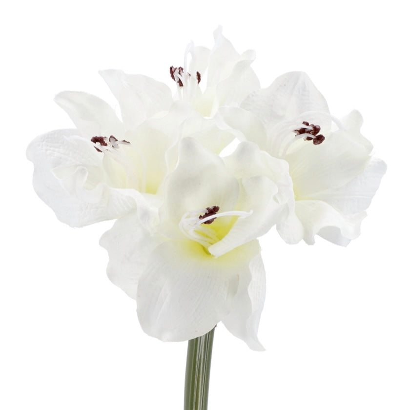 Amaryllis - künstlich - weiß- 3 Blüten