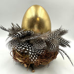 Lade das Bild in den Galerie-Viewer, Osterset „Ei im Nest “ - gold

