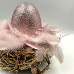 Lade das Bild in den Galerie-Viewer, Osterset „Ei im Nest “ - rosa
