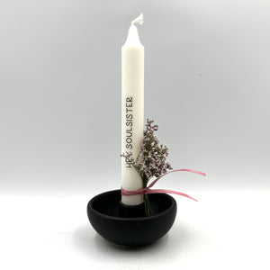 Kerze mit Kerzenhalter „Soulsister“