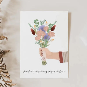 Postkarte - Blumenstrauß