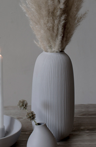 Vase "Aby" - hellgrau