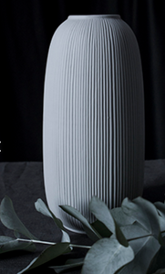 Vase "Aby" - hellgrau