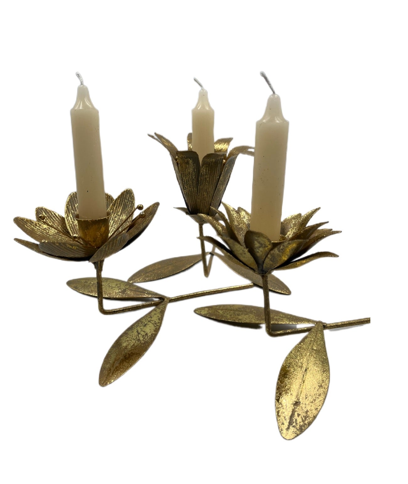 Kerzenhalter Blüte für Stabkerze - Design 1