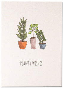 Postkarte - Planty Wishes